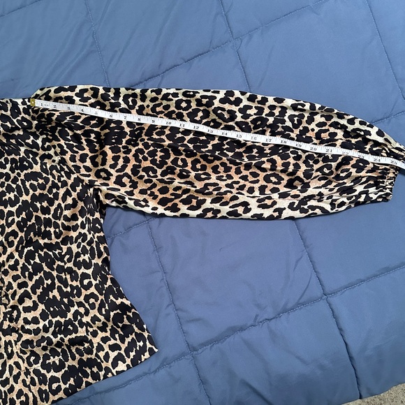 GANNI Silk - Blend Animal Print Button Blouse - Size 40 (US 10) - Picture 14 of 14